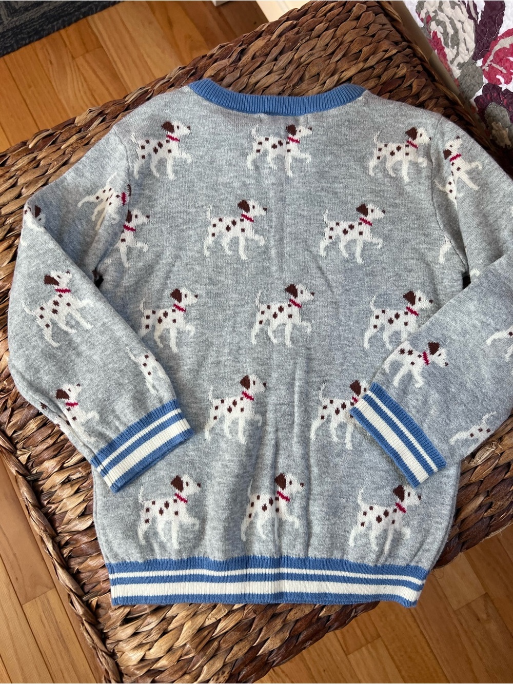 Hatley Blue and Cream Knit Sweater (Kids 4T) - Picture 3 of 4